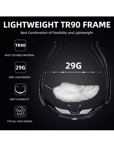 Gafas de sol deportivas ROCKBROS polarizadas UV400 para ciclismo