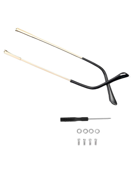 Patas de Gafas de Metal TORWOL 138mm Reemplazo DIY