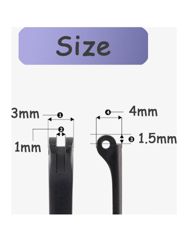 Patas de Gafas de Metal TORWOL 138mm Reemplazo DIY