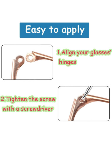 Patas de Gafas de Metal TORWOL 138mm Reemplazo DIY