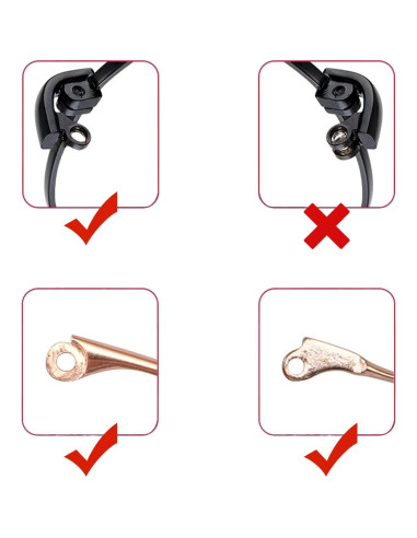 Patas de Gafas de Metal TORWOL 138mm Reemplazo DIY