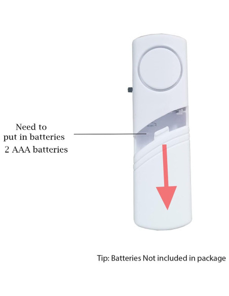 Sistema de Alarma para Ventanas y Puertas Peixiong - 2 Piezas