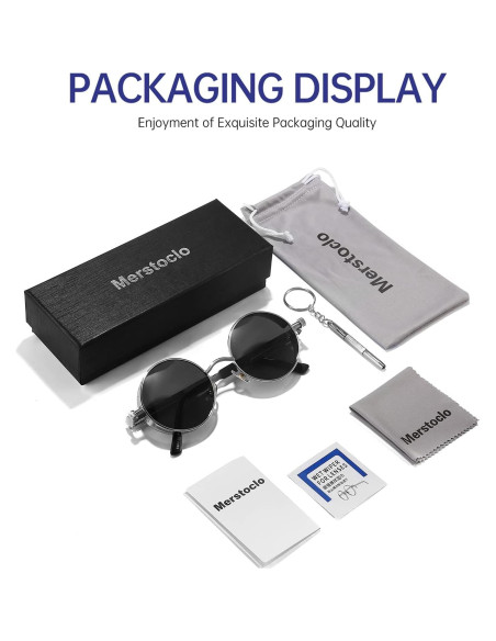 Gafas de sol Steampunk Gysnail UV400 Plata para mujeres