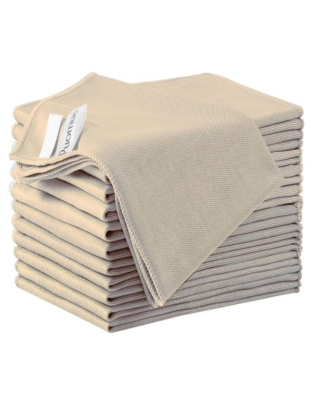 Paquete de 12 paños de limpieza Puomue 30x40 cm sin pelusa