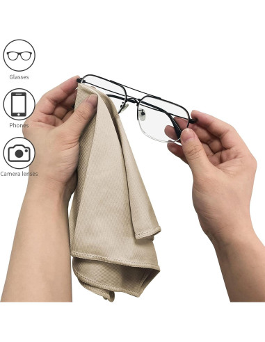 Paquete de 12 paños de limpieza Puomue 30x40 cm sin pelusa