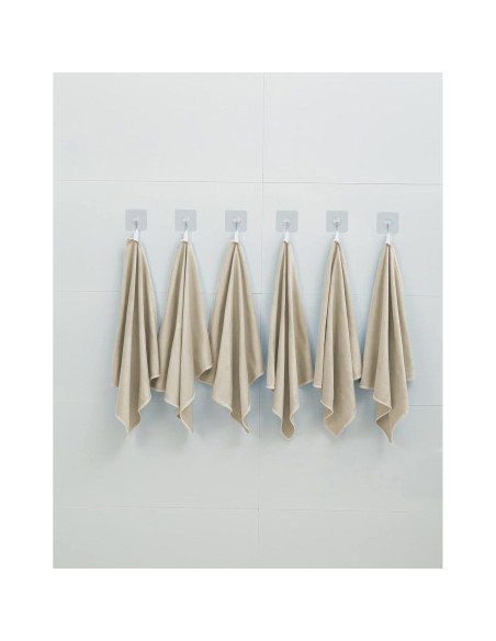 Paquete de 12 paños de limpieza Puomue 30x40 cm sin pelusa