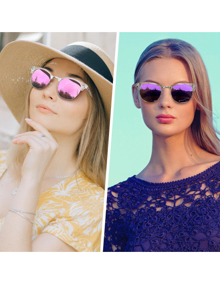 Gafas de sol Joopin unisex polarizadas UV400 medio marco Gafas de sol Joopin unisex polarizadas UV400 medio marco