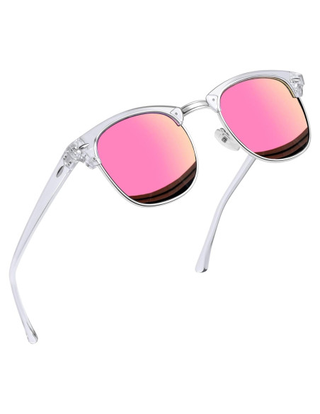 Gafas de sol Joopin H9041 semi sin montura UV400 rosa