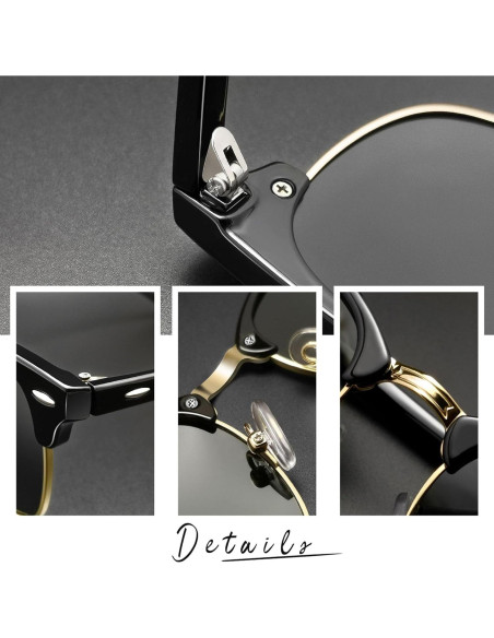 Gafas de sol Joopin polarizadas UV400 unisex medio marco Gafas de sol Joopin polarizadas UV400 unisex medio marco