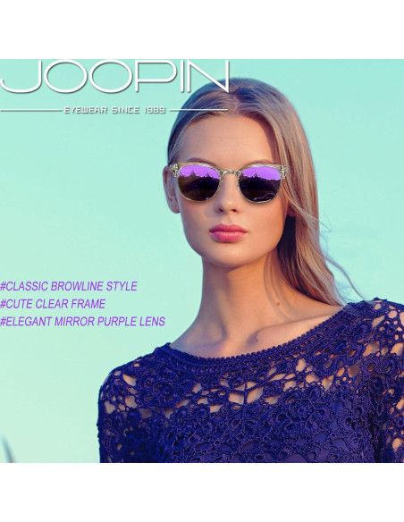Gafas de sol Joopin H9041 moradas polarizadas UV400 Gafas de sol Joopin H9041 moradas polarizadas UV400