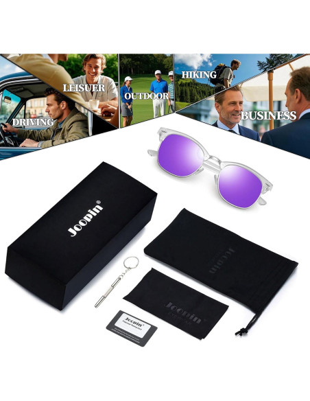 Gafas de sol Joopin H9041 moradas polarizadas UV400 Gafas de sol Joopin H9041 moradas polarizadas UV400