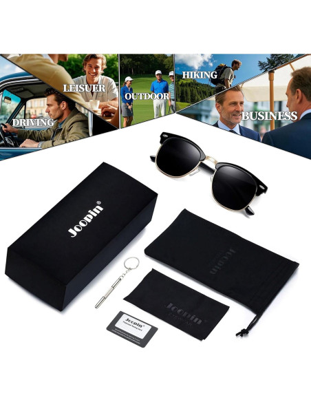 Gafas de sol Joopin H9041 unisex UV400 polarizadas Gafas de sol Joopin H9041 unisex UV400 polarizadas
