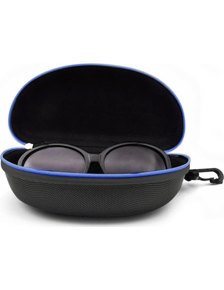 Estuche rígido para gafas EVA 3 piezas azul portátil