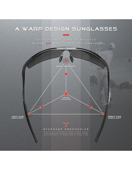 Gafas de sol SIPLION polarizadas para hombres UV400 ligeras