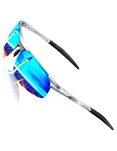 Gafas de sol SIPLION polarizadas para hombres UV400 marco ligero