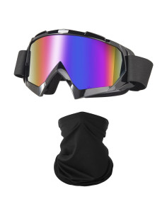 Gafas de Motocicleta LJDJ con Balaclava UV y Cubierta Facial