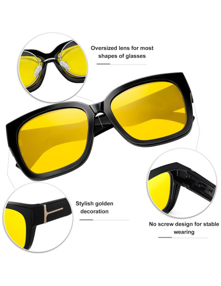 KANASTAL Gafas de Sol Polarizadas UV400 para Sobre Gafas