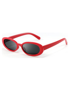 Gafas de sol retro ovaladas DANAMY UV400 rojas