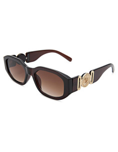 Gafas de sol rectangulares HYCREDI UV400 para hombres y mujeres