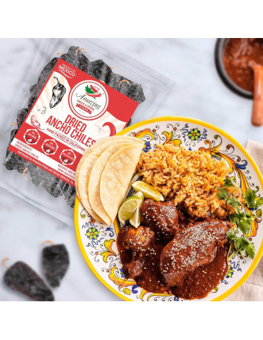 Chiles Ancho Secos 113.4 g Amazing Chiles - Sabor Dulce y Ahumado