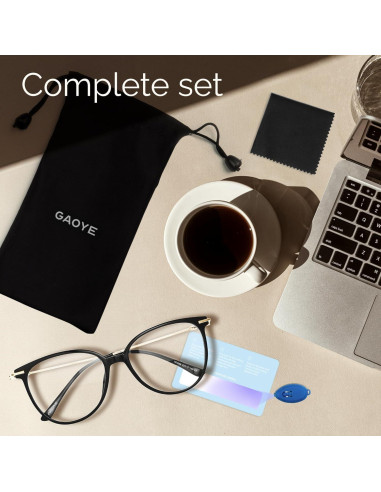 Gafas Anti Luz Azul Gaoye Unisex Marco Redondo UV400