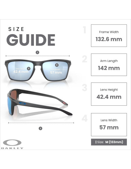 Gafas de sol Oakley Sylas OO9448 para hombres + correa + kit