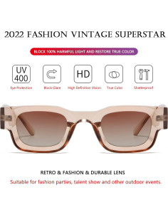 Gafas de Sol Polarizadas AIEYEZO Rectangulares UV400 2