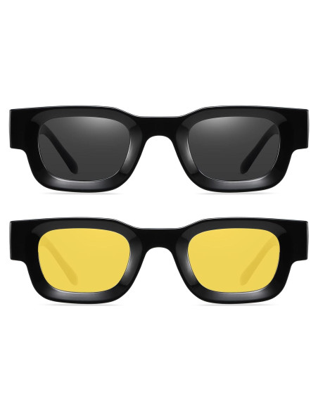 Gafas de Sol Polarizadas AIEYEZO Rectangulares Unisex