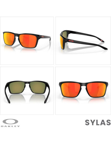 Gafas de sol Oakley Sylas OO9448 Tinta negra Prizm Ruby