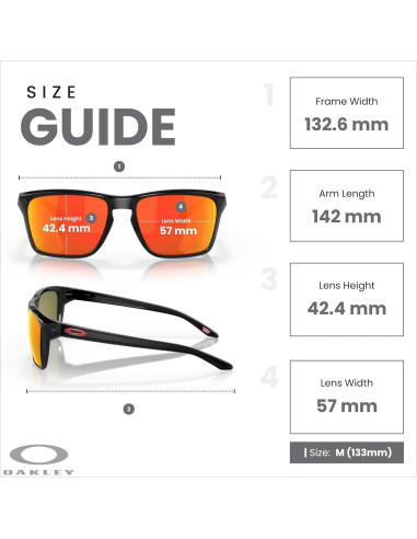 Gafas de sol Oakley Sylas OO9448 Tinta negra Prizm Ruby