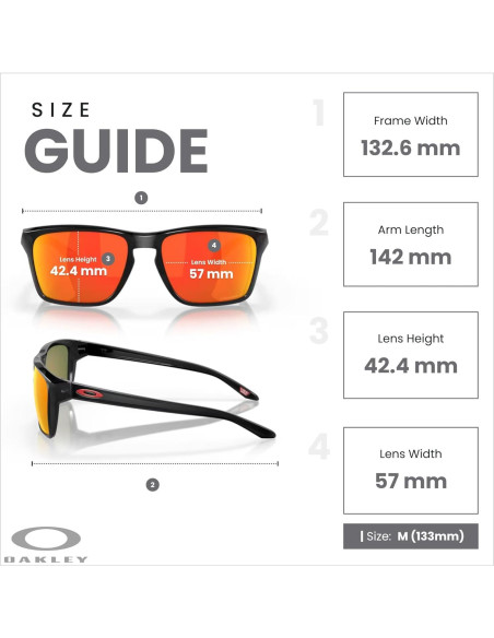 Gafas de sol Oakley Sylas OO9448 Tinta negra Prizm Ruby