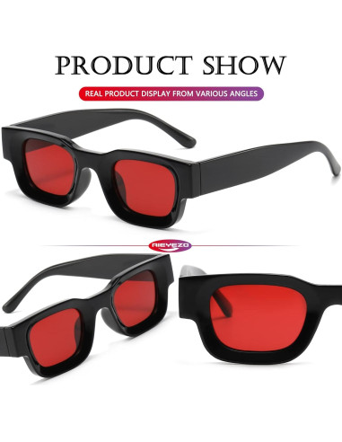 AIEYEZO Gafas de Sol Rectangulares Polarizadas 44mm Unisex