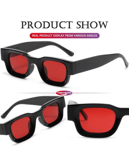 AIEYEZO Gafas de Sol Rectangulares Polarizadas 44mm Unisex