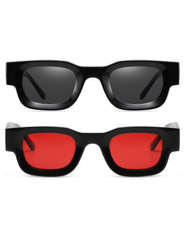 AIEYEZO Gafas de Sol Rectangulares Polarizadas UV400