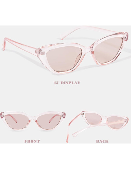 Gafas de sol estilo gato OPTOFENDY marrón claro retro