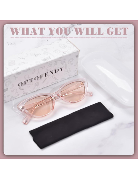 Gafas de sol estilo gato OPTOFENDY marrón claro retro