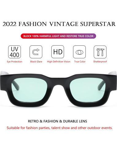 Gafas de Sol Polarizadas AIEYEZO Rectangulares 44mm UV400