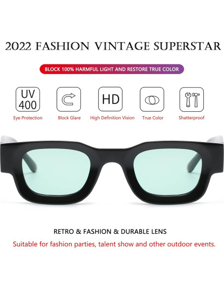 Gafas de Sol Polarizadas AIEYEZO Rectangulares 44mm UV400