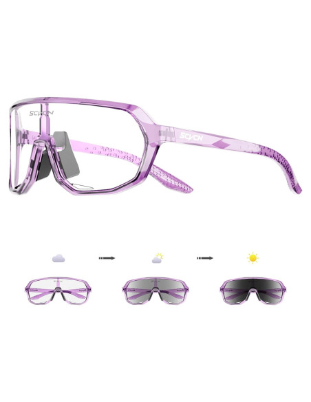 Gafas de Ciclismo Fotoquímicas SCVCN UV400 Antideslizantes