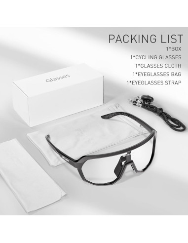Gafas de Ciclismo Fotoquímicas SCVCN UV400 Antideslizantes