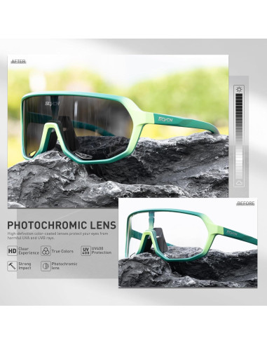 Gafas de Ciclismo SCVCN Fotoquímicas UV400 Antideslizantes