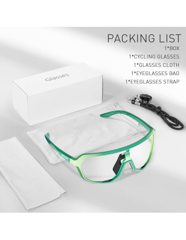Gafas de Ciclismo SCVCN Fotoquímicas UV400 Antideslizantes