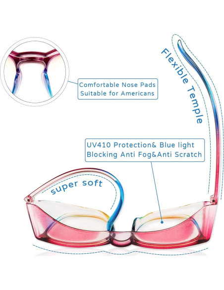Gafas de Seguridad SQIMZAR Antiempañamiento UV y Rayones