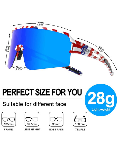 Gafas de Ciclismo AVV Polarizadas UV400 para Deportes