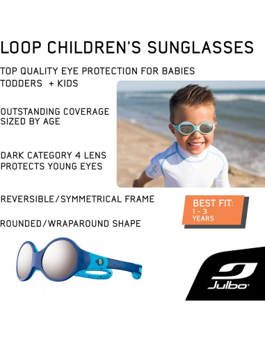 Gafas de sol Julbo Loop M para niños - Marco Rosa/Púrpura