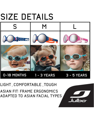 Gafas de sol Julbo Loop M para niños - Marco Rosa/Púrpura