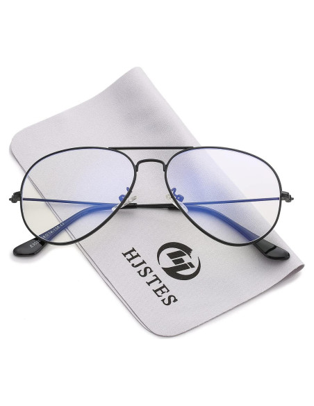 Gafas de Aviador HJSTES Anti Luz Azul Marco Clásico