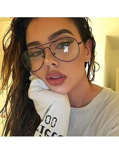 Gafas de Aviador HJSTES Anti Luz Azul Marco Clásico