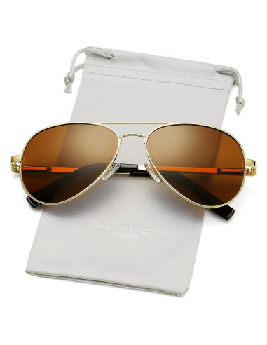 Gafas de sol AIEYEZO aviador polarizadas UV400 unisex
