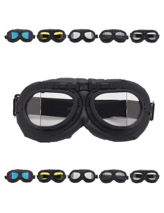 Gafas de Moto Vintage Peicees con Lentes Anti-impacto